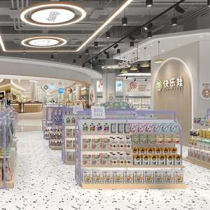 Aménagement et présentoirs personnalisés pour magasin <span class=keywords><strong>de</strong></span> vêtements pour bébés |   Étagères <span class=keywords><strong>de</strong></span> vente au détail modernes, <span class=keywords><strong>comptoir</strong></span> <span class=keywords><strong>de</strong></span> caisse et zone <span class=keywords><strong>de</strong></span> jeux interactive - Design d'intérieur - Product Image 4