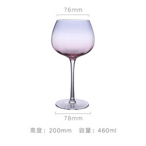 Juego de Dos Copas de <span class=keywords><strong>Gin</strong></span> de Cristal de 460 ml, Color Rosa y Gris, Verde y Gris, Estilo Globo Atardecer, Venta al por Mayor - Product Image 6