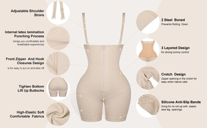 All'ingrosso da <span class=keywords><strong>donna</strong></span> con triplo controllo in lattice Shaper pantaloncini traspiranti per Lifter di testa Shapewear in taglie forti - Product Image 3
