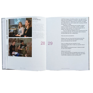 Linen Chất liệu khâu bìa cứng ràng buộc in ấn Cuốn sách với Debossed - Product Image 5