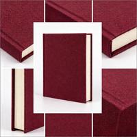 Carnet personnalisé A5 en tissu rigide avec reliure thermique, journal d'affaires, carnet de bureau, impression UV, cadeau personnalisé