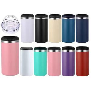 16oz <b>Mug</b> Sublimation Handle Cup Stainless Steel Vacuum Insulated Cup Office Transparent Lid Coffee Cup - Product Image 1
