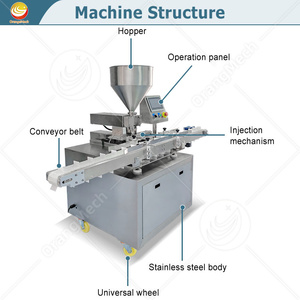 Orme tự động bơ <span class=keywords><strong>Croissant</strong></span> điền tiêm kem làm cho máy Donut Kem phun cho bánh mì - Product Image 2