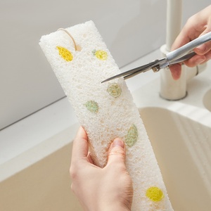 Éponges et tampons à récurer de cuisine pratiques et personnalisables, en coton absorbant pour fruits et légumes - Product Image 2