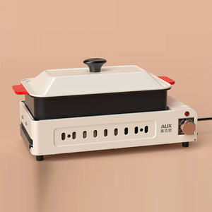 Grille électrique AUX à double couche, antiadhésive, en acier inoxydable, pour usage intérieur et extérieur, à domicile - Product Image 6