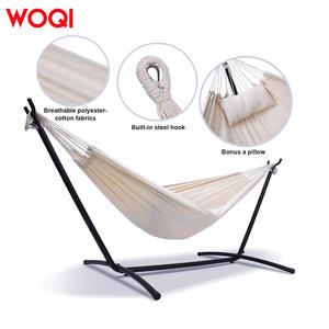 Hamac portable en toile Woqi, capacité 250 lb, structure en acier, lit de camping extérieur pour 2 personnes, design minimaliste - Product Image 3
