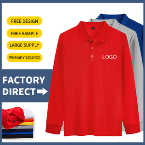 <span class=keywords><strong>Polo</strong></span> professionale con logo ricamato personalizzato a maniche lunghe camicie da <span class=keywords><strong>uomo</strong></span> in <span class=keywords><strong>cotone</strong></span> a maniche lunghe con colletto - Product Image 5