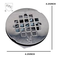 Kmry Base de bac à douche en acier inoxydable poli et égouttoir de sol pour salle de bain Cupc multifonction Design moderne