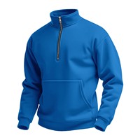 Großhandel New Herren Half Zipper Roll kragen pullover Stehkragen Plus Size Solid Langarm Sweatshirts