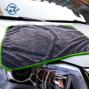 Wholesale Manufacturer Custom Double Sided Microfibra Auto Fast Car Drying Towels Twisted Loop Microfiber Cloth Car Wash Towel