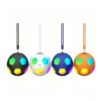 Enceinte Bluetooth en forme de ballon de football, lumière d'ambiance originale, décoration de bureau créative, son HIFI, audio sans fil pour fêtes et rassemblements à domicile