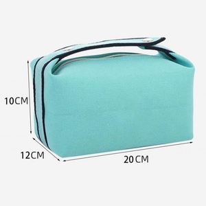 Xdh1631 2025 New Design <b>Makeup</b> Letter Canvas Tote Organizer Lunch Bag Large Capacity Cosmetic Pouch - Product Image 5