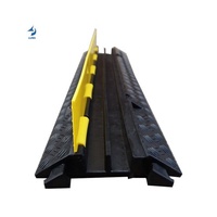 Rampe de protection de câbles en caoutchouc pour sol, 980*240*44 mm, vente en gros, personnalisable, pour câbles de circulation et câbles automobiles