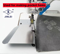 Rouleau de poche pliable rapide manchon ourlé plissé Double aiguilles accessoires pour Machine à coudre à plat nouvel ordinateur de pied de fer