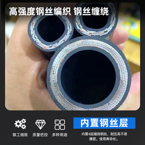 Manguera de alta presión de caucho Xincheng de 34.5Mpa, manguera de aceite hidráulico para excavadora, reforzada con alambre de acero. - Product Image 3