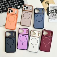 Étui de téléphone à chargement magnétique pour iPhone 18, coque de protection antichoc en PC couleur unie mate dépolie pour iPhone 18 17 16 15 14 13