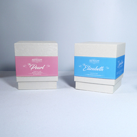 Personnalisable 1mm d'épaisseur perle carton bougie cosmétique boîte gaufrage pour cadeaux savons shampooing soins de la peau Plus
