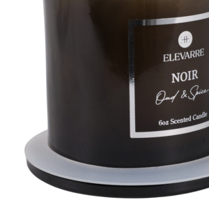 Candela Profumata Elevarre Noir Oud & Spice in Barattolo da 6oz con Coperchio - Product Image 5