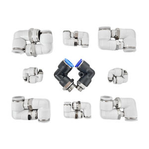 Conector Neumático en Codo de Conexión Rápida de un Toque Serie PL PL8-02/4-M5/6-01/10-03 - Product Image 1