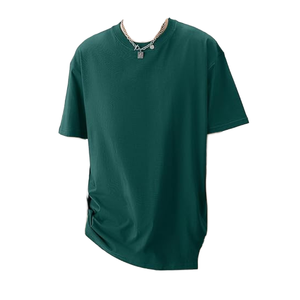 100% Cotton 220gsm Heavyweight Oversized T-<strong>Shirt</strong> Quick Dry Plain Vintage Hip Hop Style Custom Logo Print <strong>Pro</strong> <strong>Club</strong> <strong>Shirts</strong> Knitted - Product Image 1