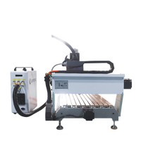 400*600mm cnc pierre routeur machine 4 axes 500w 800w 3d laser sculpture sur bois pour bois mousse eps moule à vendre en Chine