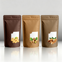 Sachet d'emballage alimentaire transparent en aluminium pour snacks, noix, fruits de mer séchés et bonbons