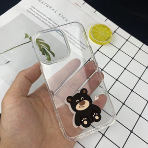 การดรอปชิปแบบใสเคสโทรศัพท์ฝาปิดแบบใสโทรศัพท์ฝาครอบ TPU มือถือสำหรับ <span class=keywords><strong>iPhone</strong></span> 16 16 16 Pro 17 Pro - Product Image 1