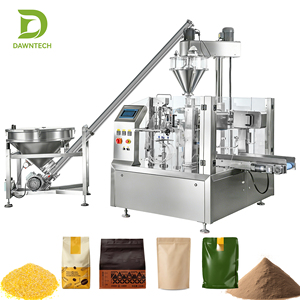 Máquina de envasado de polvo de especias en bolsas preformadas con alimentador de tornillo sin fin para café, leche, detergente, condimentos, sal y pimienta - Product Image 3
