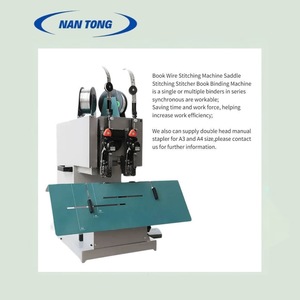 Machine à relier double face Nantong 610x430x850mm, équipement de reliure semi-automatique - Product Image 3