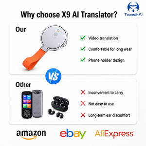 X9 AI Translator WiFi แปลภาษาออฟไลน์ รองรับแอปอื่นๆ แปลเสียง วิดีโอ รูปภาพ ข้อความ 146 ภาษา IOS Android แปลแบบเรียลไทม์ - Product Image 2