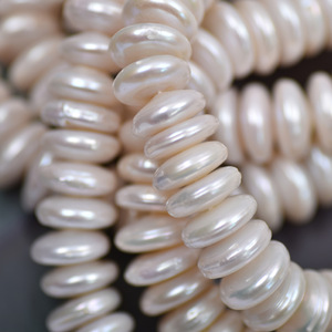Perlas Naturales <span class=keywords><strong>de</strong></span> Agua Dulce, Redondas y Planas, Forma <span class=keywords><strong>de</strong></span> Moneda <span class=keywords><strong>de</strong></span> Plata, Blancas, <span class=keywords><strong>de</strong></span> 12-13mm, Impecables, <span class=keywords><strong>Precio</strong></span> al por Mayor - Product Image 4