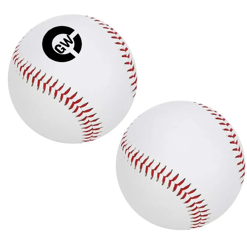 Bolas de béisbol de cuero sintético personalizadas, oficial, 9 pulgadas, entrenamiento pesado