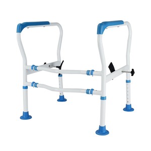 Toilet <b>Grab</b> <b>Bar</b> For Elderly Anti Slip Support Bathroom Safety 53.5cm Width Adjustable Height 63-76cm - Product Image 2