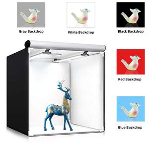 Kit de tente <span class=keywords><strong>pliable</strong></span> <span class=keywords><strong>et</strong></span> Portable de 80cm, équipement de photographie à lumière blanche, éclairage de <span class=keywords><strong>Studio</strong></span> de prise de vue avec arrière-plans colorés - Product Image 4
