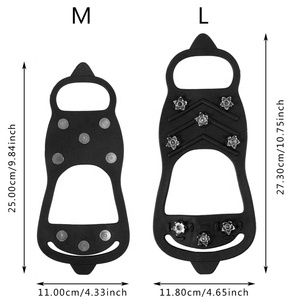 Tacos de Tracción Antideslizantes de Acero con 8 Púas para Zapatos de Seguridad, Mejora la Tracción y Estabilidad - Product Image 2