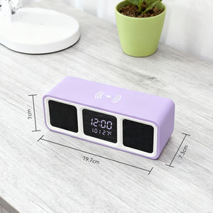 Nouveau cadeau d'entreprise numérique bois faire table <span class=keywords><strong>de</strong></span> <span class=keywords><strong>chevet</strong></span> intelligente électronique brandable bureau Fm <span class=keywords><strong>Radio</strong></span> Studio haut-parleur Led <span class=keywords><strong>réveil</strong></span> <span class=keywords><strong>lampe</strong></span> - Product Image 4