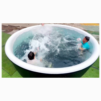 Spa gonflable portable, piscine ronde d'extérieur avec pompe filtrante pour jardin, cour arrière, détente familiale