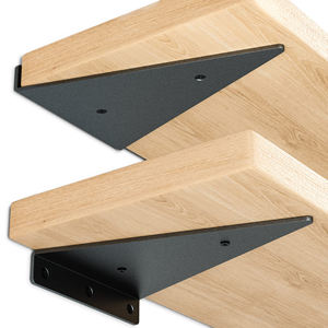 Soportes de estante 8 pulgadas Oculto Heavy Duty Montado en la pared Metal Rústico Industrial Moderno Hierro Triángulo Soportes flotantes Estantes - Product Image 1