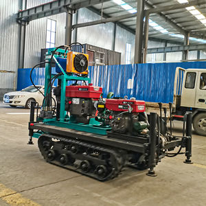 100m 깊은 휴대용 유압 물 우물 회전 드릴링 리그 크롤러 시추공 물 우물 드릴링 머신 전기 시작 - Product Image 3