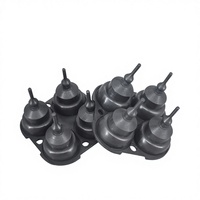 Pistolet de désinfection à diaphragme en caoutchouc silicone de qualité supérieure pour pompe à air 095, corps en caoutchouc 528, micro-piston à quatre cylindres
