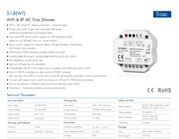 SKYDANCE 100-240VAC WiFi RF Triac Gradateur Tuya App Smart Controls Contrôleur de lumière pour S1-B d'éclairage intérieur (WT)