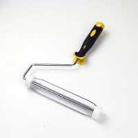 Cadre de rouleau à peinture de 9 pouces de haute qualité pour bricolage et usage industriel, avec poignée en caoutchouc à prise confortable, OEM, approvisionnement en gros