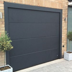 Seeyesdoor – ouvre-<span class=keywords><strong>porte</strong></span> <span class=keywords><strong>de</strong></span> <span class=keywords><strong>Garage</strong></span> en alliage d'aluminium, en verre dépoli moderne noir automatique 16X7 pour Villa - Product Image 2