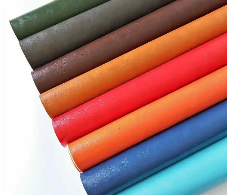 RoHS UK standard Furniture material green colors recycled regenerated bonded pu artificial leather