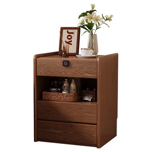 <span class=keywords><strong>Table</strong></span> <span class=keywords><strong>de</strong></span> chevet moderne et simple en bois massif avec serrure à empreintes digitales armoire <span class=keywords><strong>de</strong></span> rangement intelligente pour la sécurité à domicile petit salon - Product Image 5