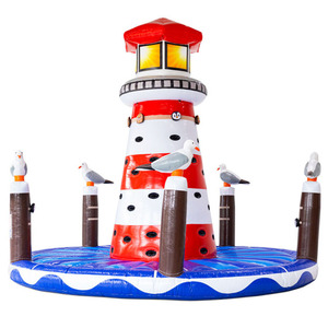 Mur d'escalade gonflable phare côtier commercial pour locations événementielles et parcs d'attractions - Product Image 1
