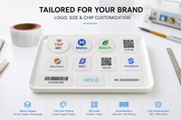 Étiquette RFID programmable imprimable ISO14443A 13,56 MHz, autocollant NFC
