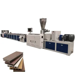 Extruding Machine Supplier Outdoor Plastic Wood Floor Making Machine