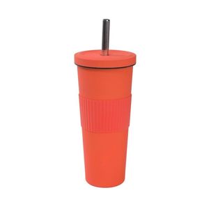 24oz 710ml High Quality BPA FREE Cross-Border 850ml Insulated Stainless Steel Thermal Insulation Tumbler Mug <b>Cup</b> with Straw - Product Image 1