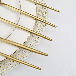 Neues Design Portugal vergoldetes Besteck Löffelgabel und Messer Edelstahl-besteck-Set für Hochzeitsfeiern